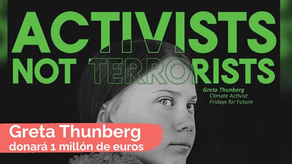 Greta Thunberg donará 1 millón de euros para la lucha contra el cambio climático