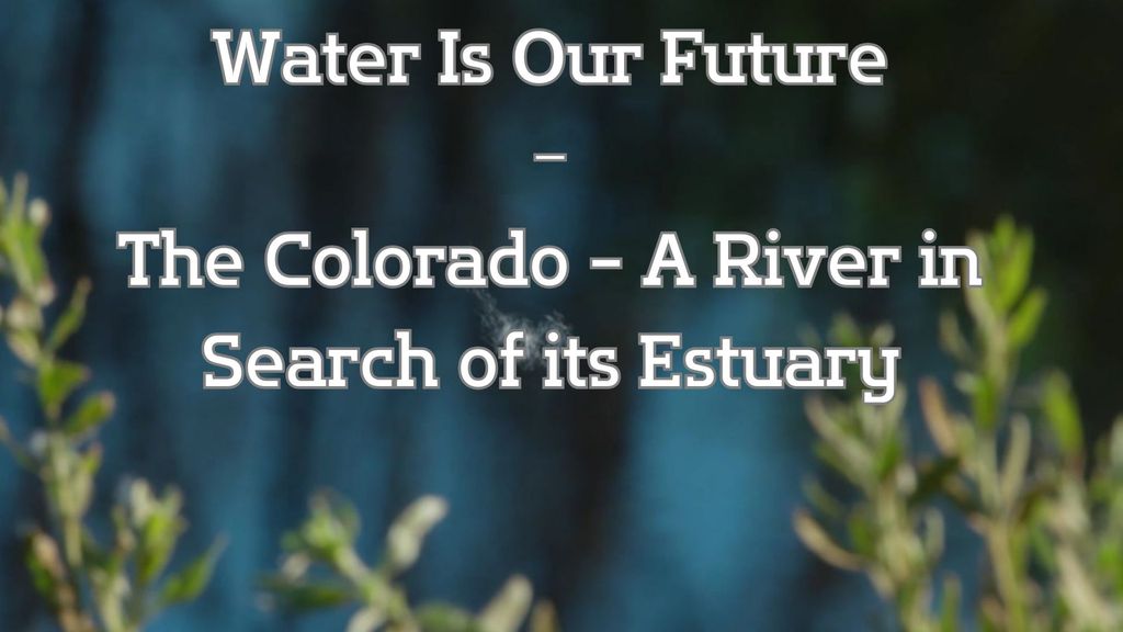 Water Is Our Future - The Colorado - A River in Search of its Estuary