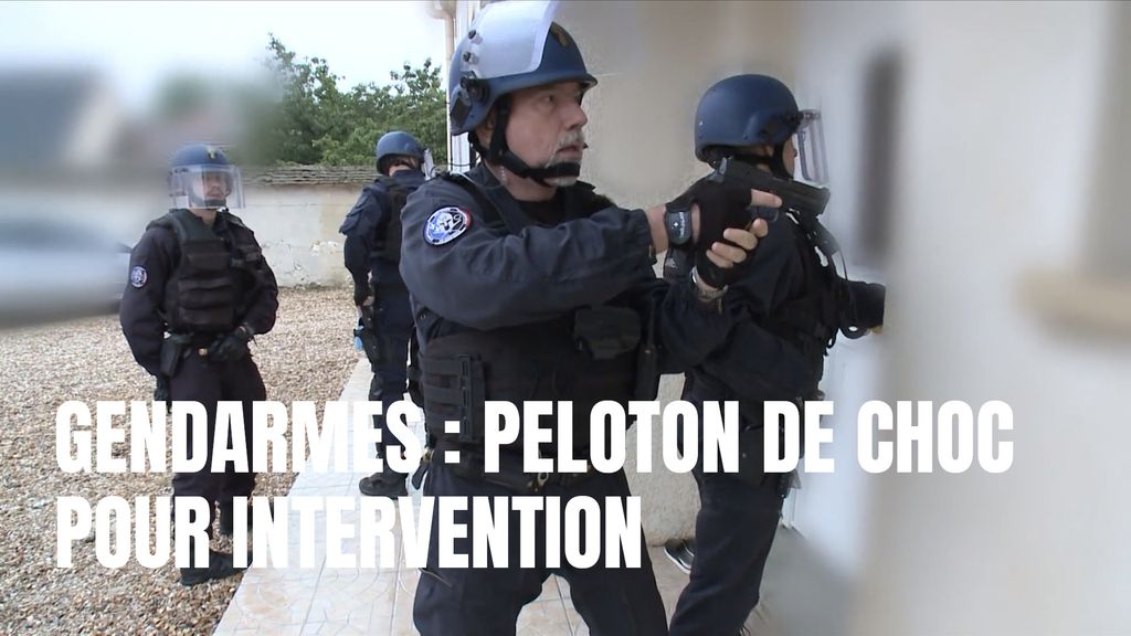 Gendarmes de Palaiseau  peloton de choc pour intervention