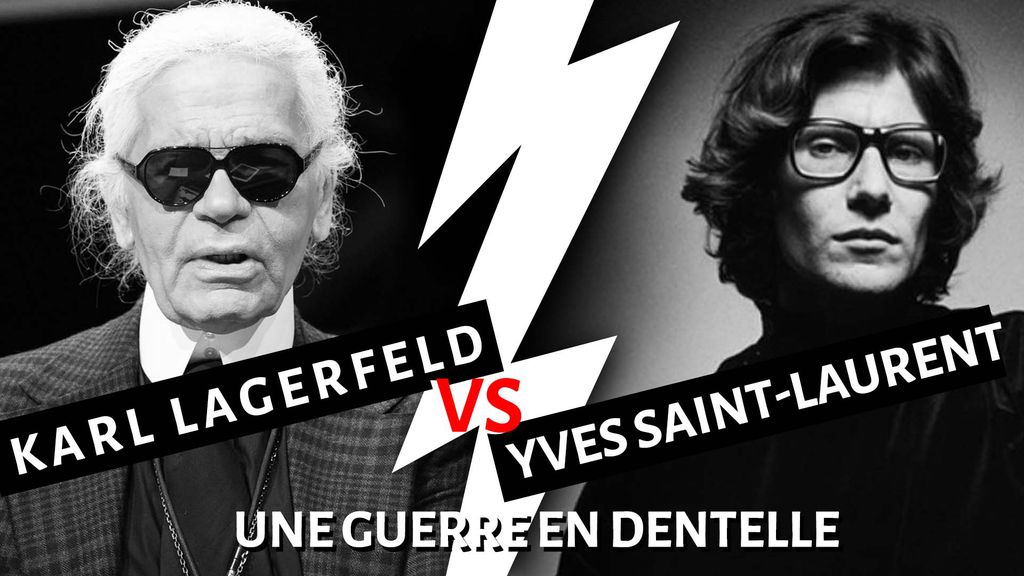 Karl Lagerfeld vs Yves Saint-Laurent : une guerre en dentelle