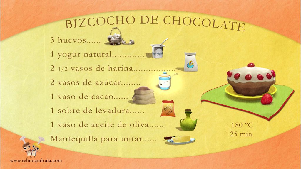 Telmo & Tula, Pequeños Cocineros - Pastel de Chocolate