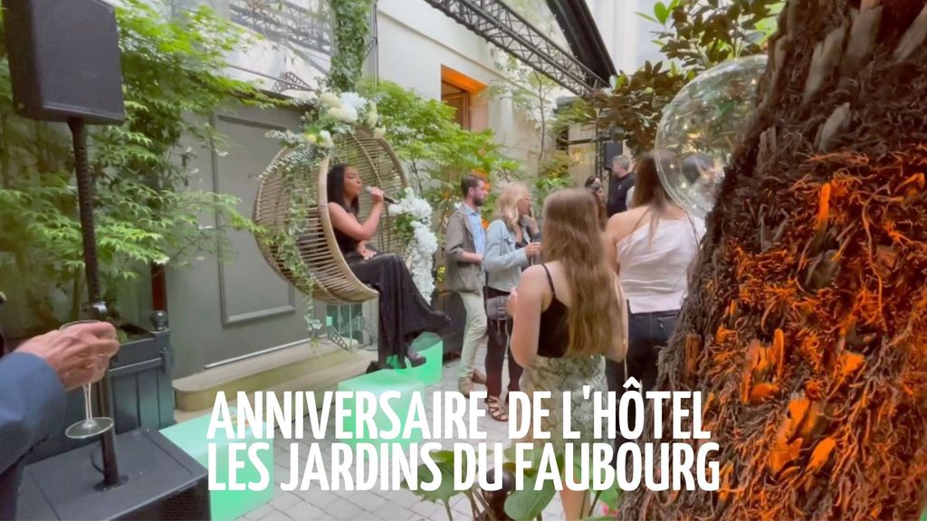 ENTREE INTERDITE TV A LA FETE DE L HOTEL LES JARDINS DU FAUBOURG