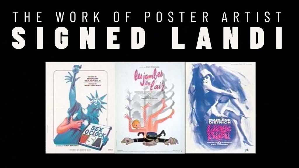 The Work Of Poster Artist : Signed Landi